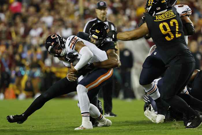 Commanders defensive end Montez Sweat was traded to the Bears for a second-round pick during the NFL's trade deadline.